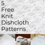 showing free knit dishcloth patterns