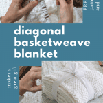 diagonal basketweave blanket