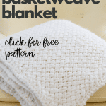 diagonal basketweave blanket