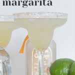 Glass of Margarita with a lime