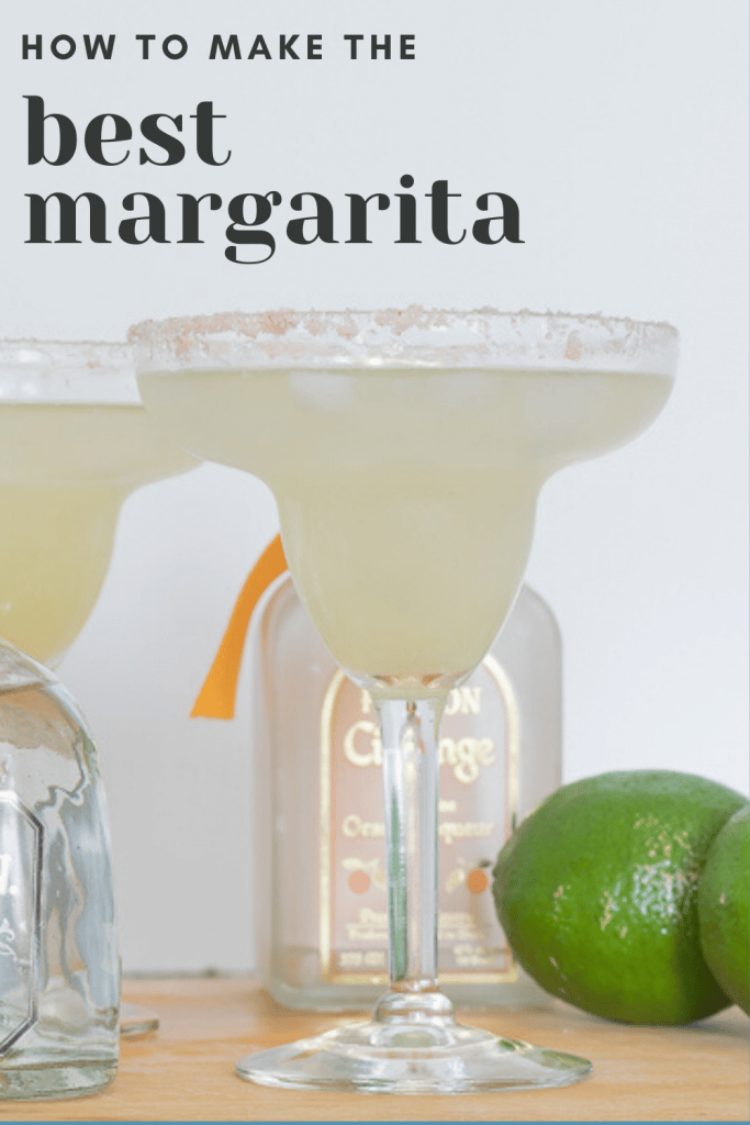 Glass of Margarita with a lime