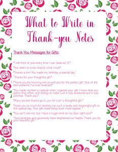 What to Write in a Thank You Card · Nourish and Nestle