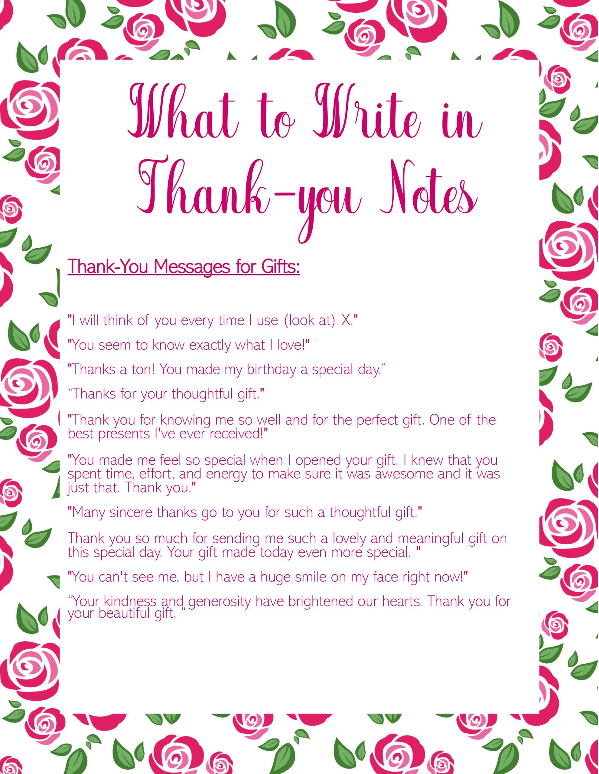 Thank You Messages: What to Write in a Thank-You Card