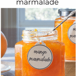 closeup of jar of orange marmalade