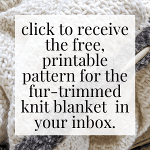 Click for free printable Knitted Blanket Pattern