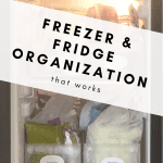 Freezer Organization