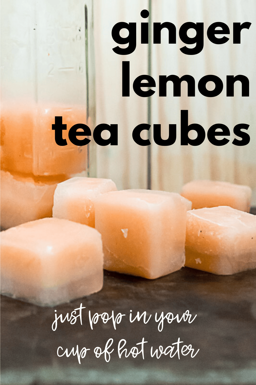 Ginger Lemon Tea Cubes Easy and Convenient · Nourish and Nestle