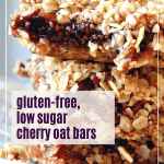 Gluten-Free, Low Sugar Cherry Oat Bars