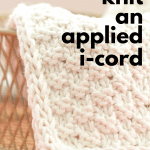 how to knit an applied icord