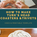 How to Make a Flat Turk's Head Coaster or Trivet