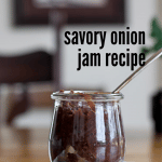 Savory Red Onion Jam in a jar