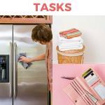 showing a variety of household tasks