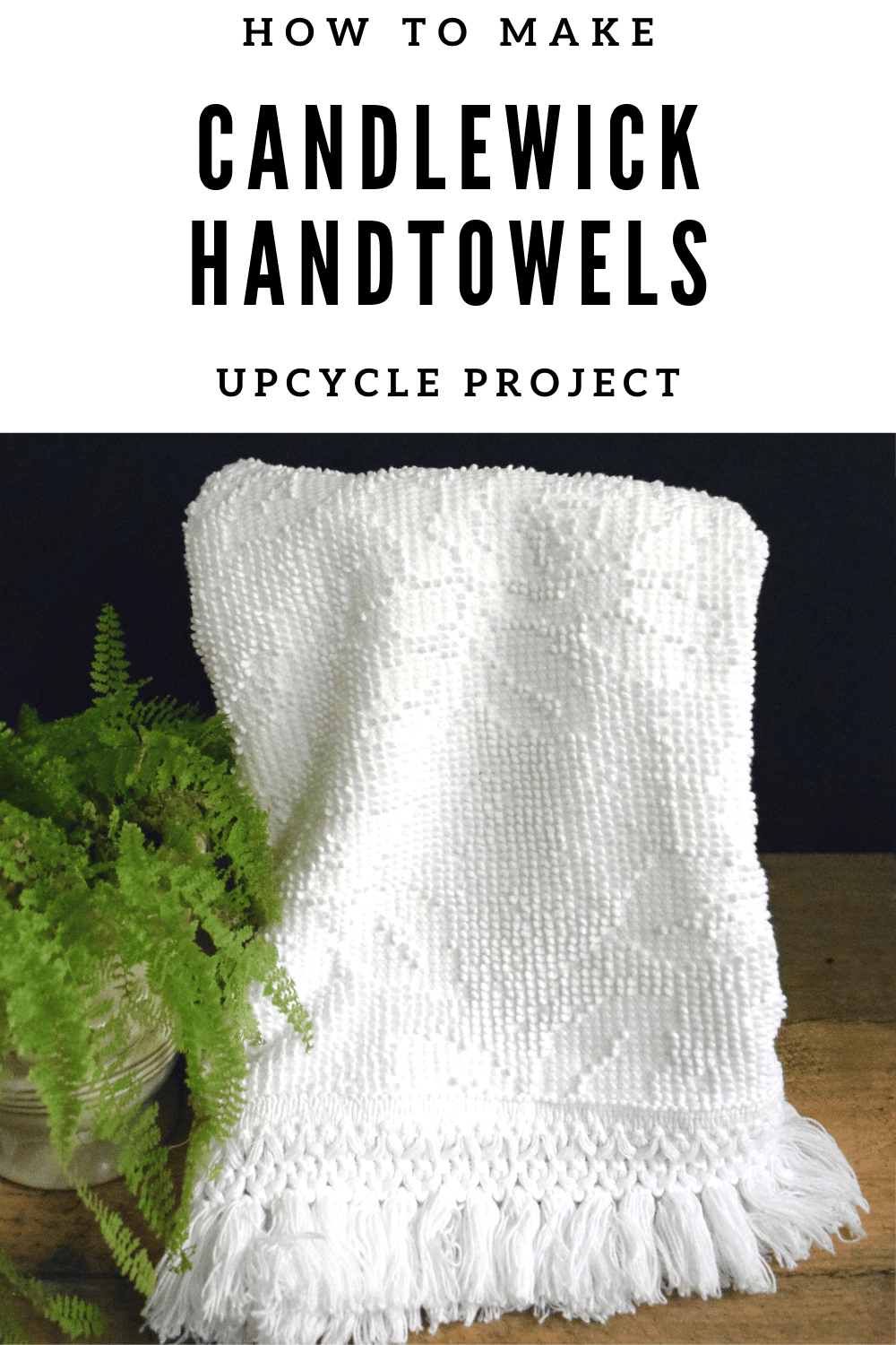 Candlewick & Chenille Bedspread Upcycle Project · Nourish and Nestle