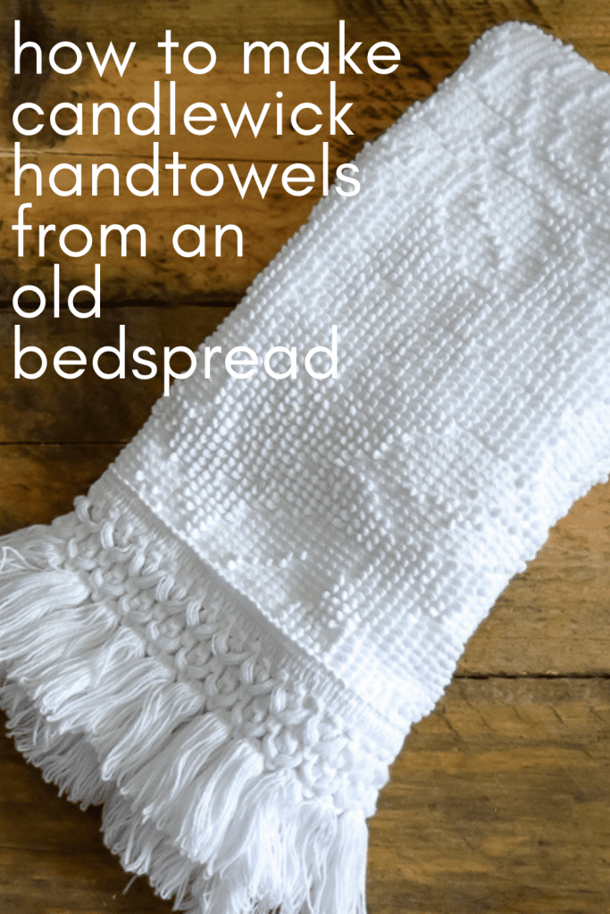 Candlewick & Chenille Bedspread Upcycle Project · Nourish and Nestle