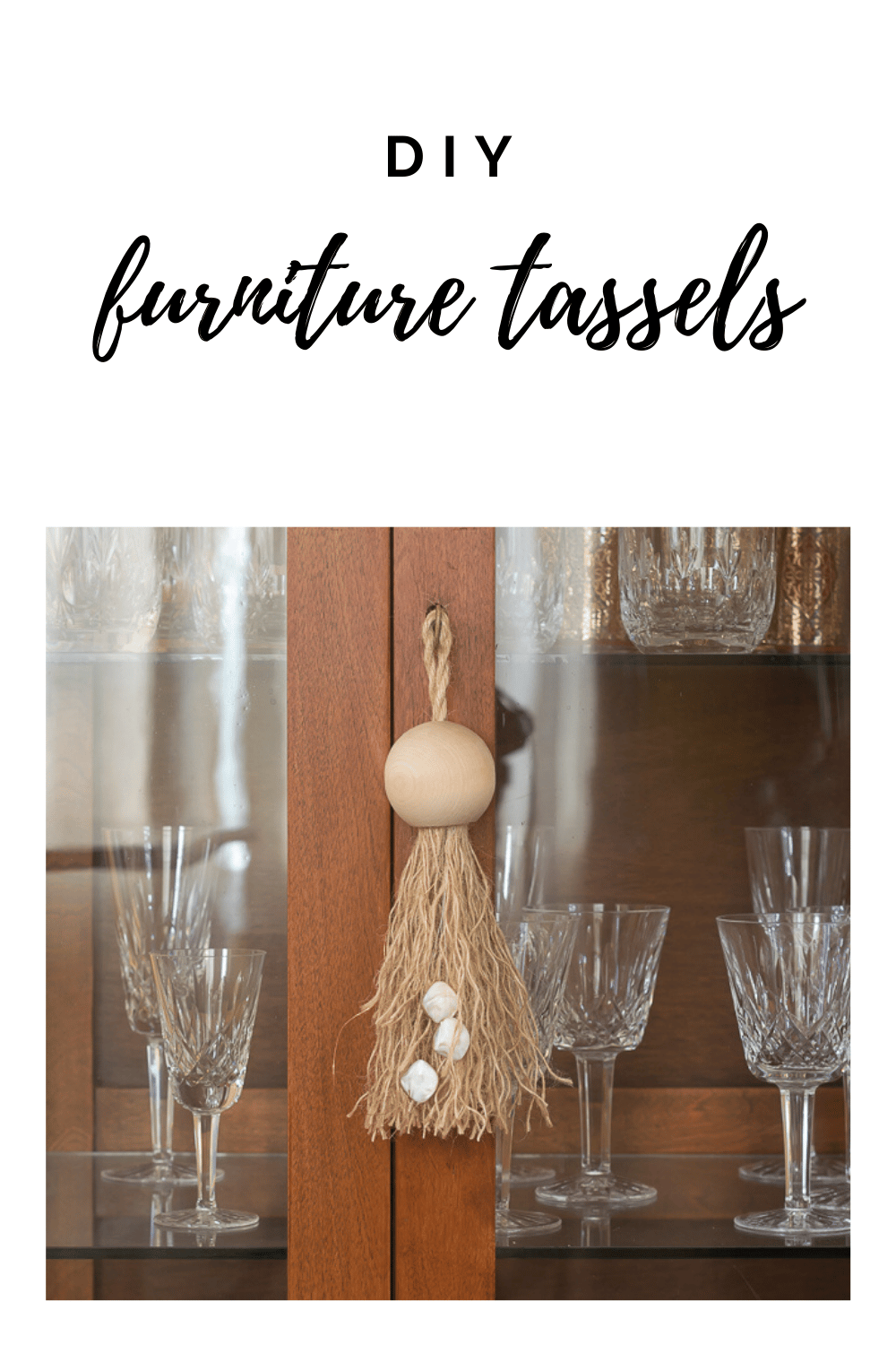 Make Decorative Tassels with Large Wood Beads · Nourish and Nestle