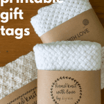 images showing knit gifts and gift tags
