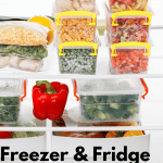 vegetables organized in refrigerator