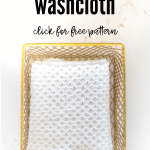 Chinese Wave Washcloth in gold container