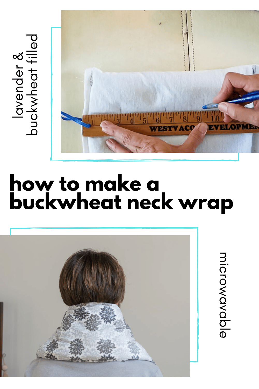 DIY Heated Neck Wrap with Buckwheat & Lavender · Nourish and Nestle