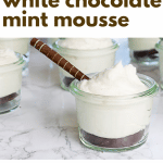 Mini White Chocolate Mint Mousse
