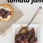 Spicy, Smoked Tomato Jam on Cracker