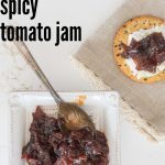 Spicy, Smoked Tomato Jam Recipe on Cracker