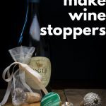 Wine Stoppers with bottle of wine