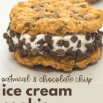 Recipe for Oatmeal Chocolate Chip Cookie Ice Cream Sandwiches
