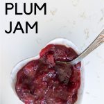 plum jam in bowl