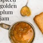 spoonful of golden plum jam
