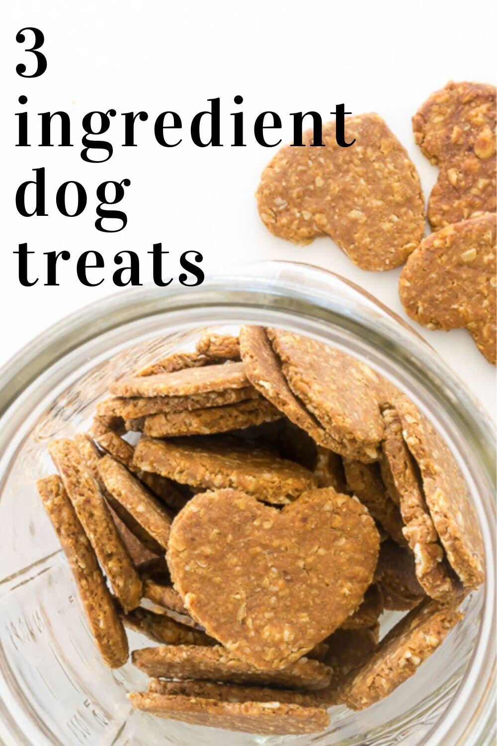 3 Ingredient Dog Treats Recipe · Nourish and Nestle