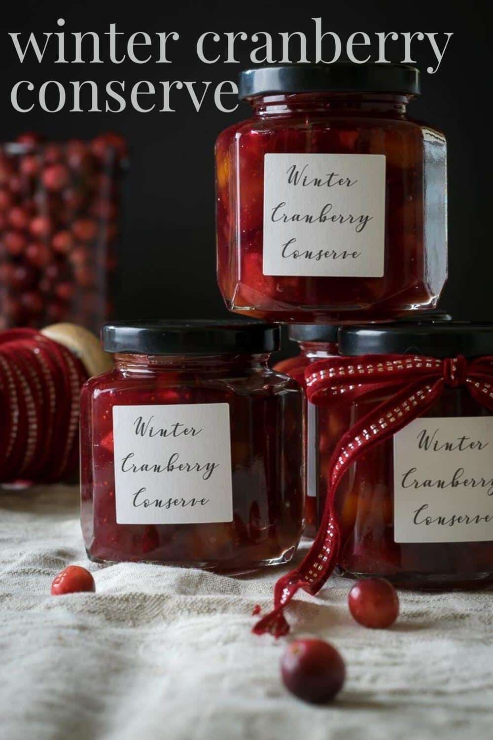 Spiced Winter Cranberry Conserve Recipe · Nourish and Nestle