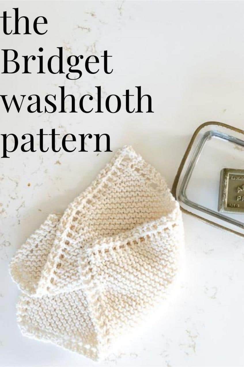 The Bridget Knit Washcloth Pattern Quick and Easy · Nourish and Nestle
