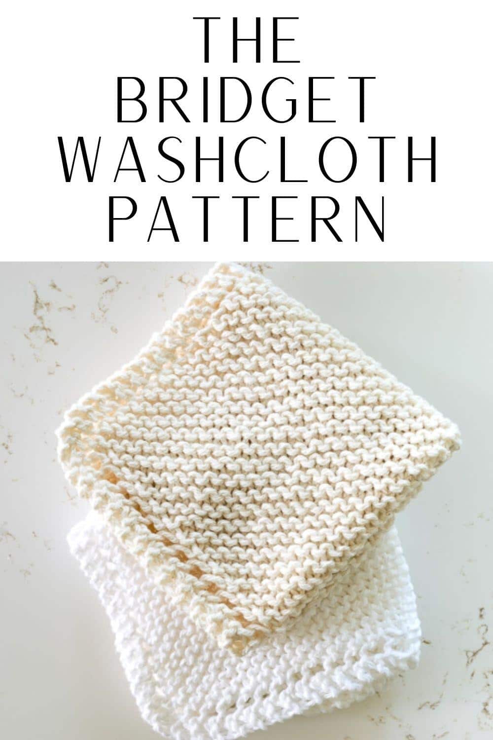 The Bridget Knit Washcloth Pattern Quick and Easy · Nourish and Nestle