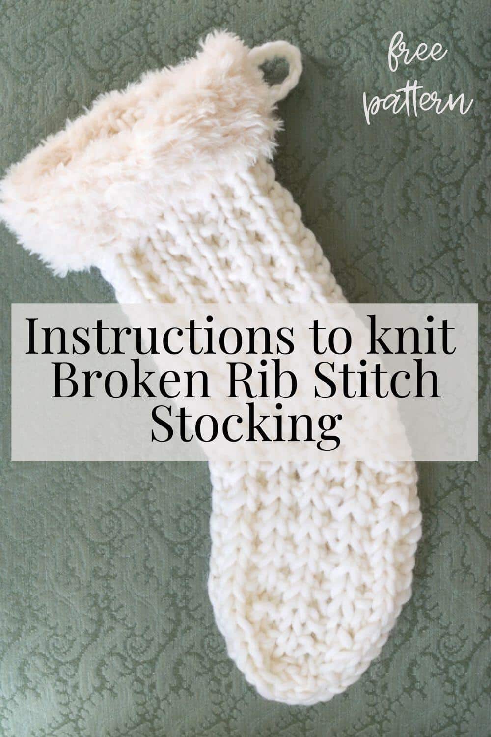 How to Knit a Christmas Stocking · Nourish and Nestle