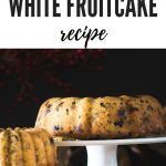 White Fruitcake on a pedestal