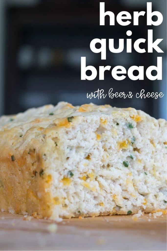 Loaf of baked Savory Quick Bread