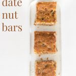 Date nut bars shown from overhead