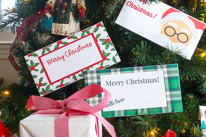 DIY Christmas Money Gift Envelopes
