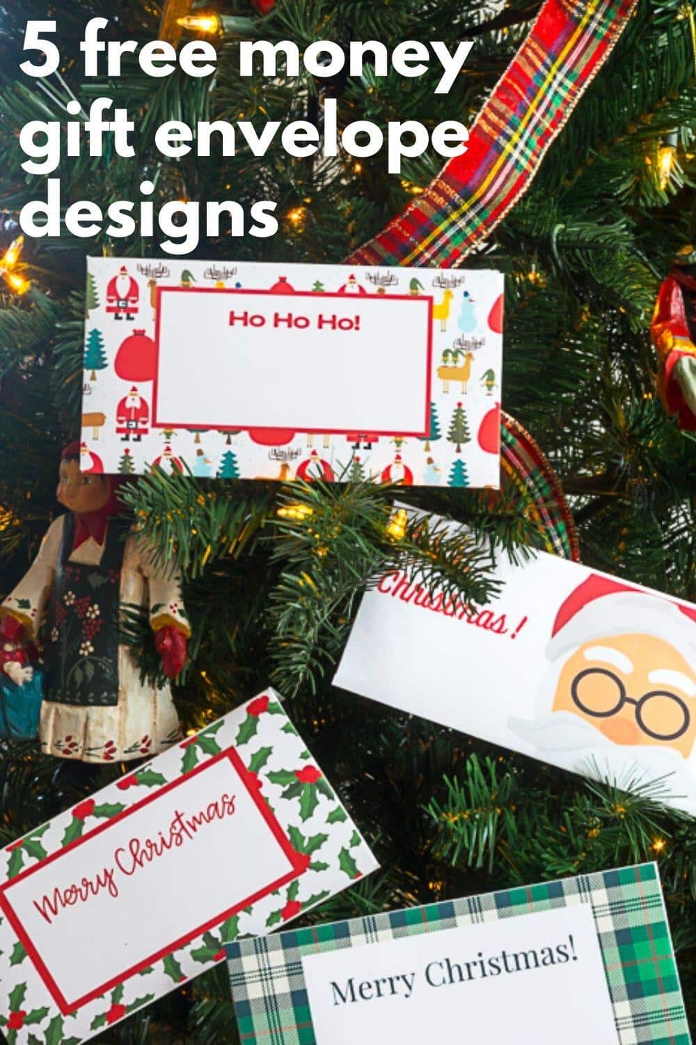 DIY Christmas Money Gift Envelopes · Nourish and Nestle