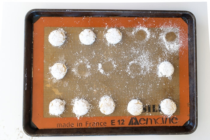 Cookies on a silpat baking mat
