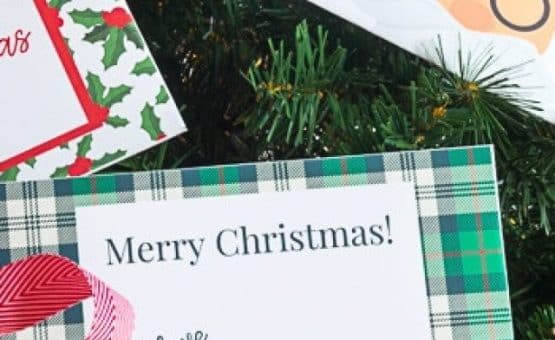 Christmas Money Gift Envelopes on a tree