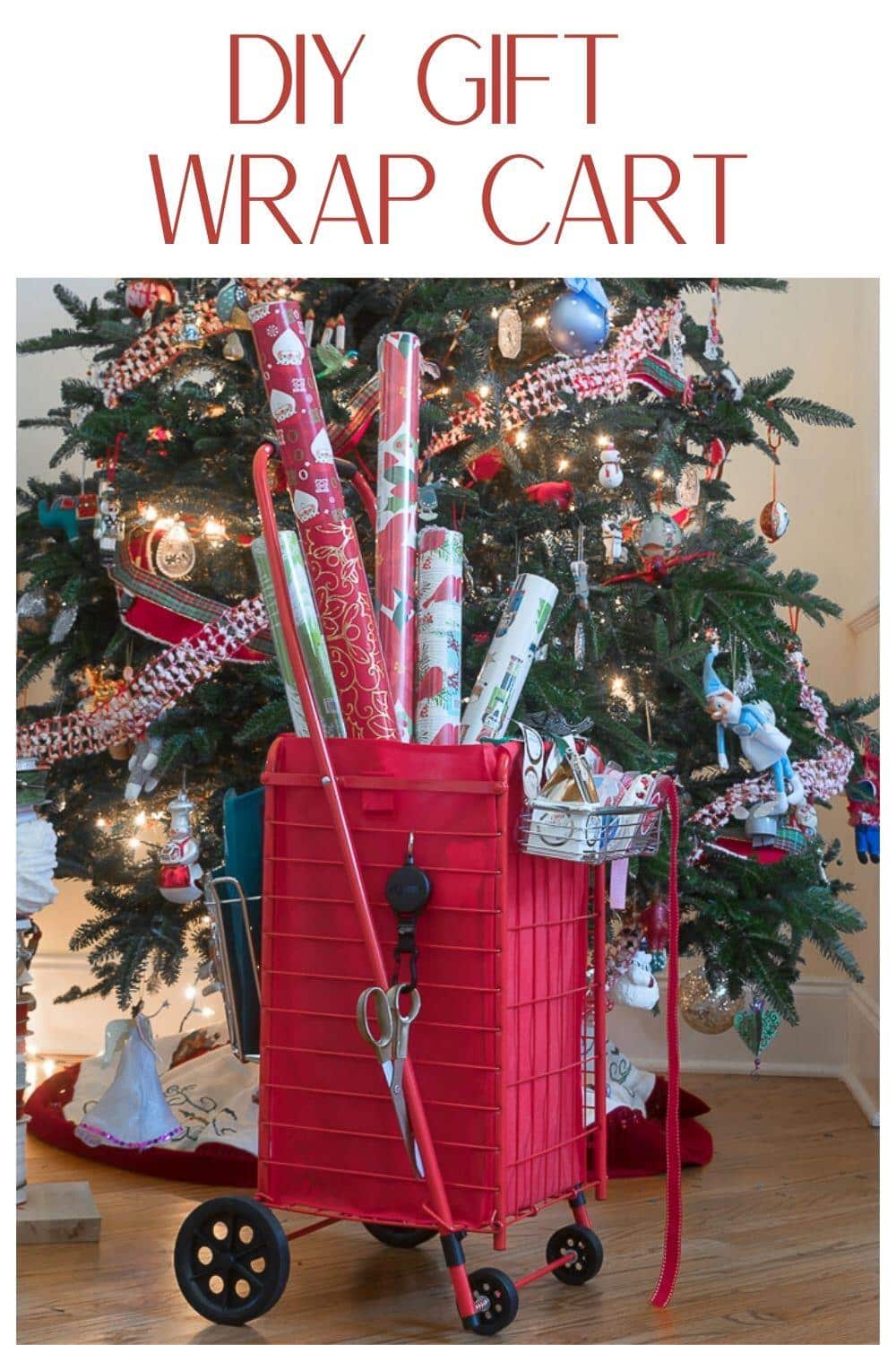 Make a DIY Wrapping Paper Organizer Cart · Nourish and Nestle