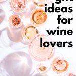 overhead of glasses of rose wine