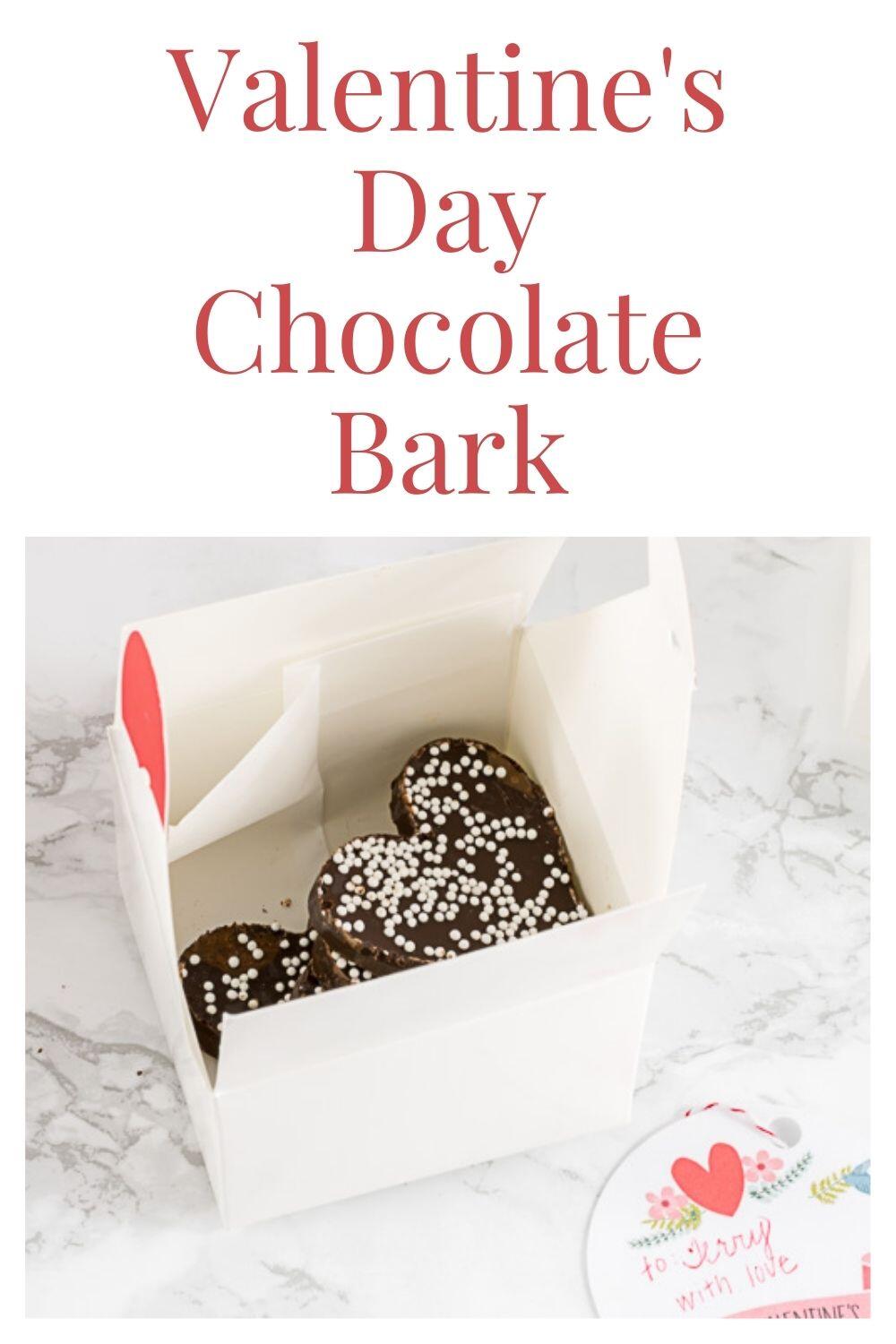 Valentine's Day Chocolate Bark & Tag Printable · Nourish and Nestle