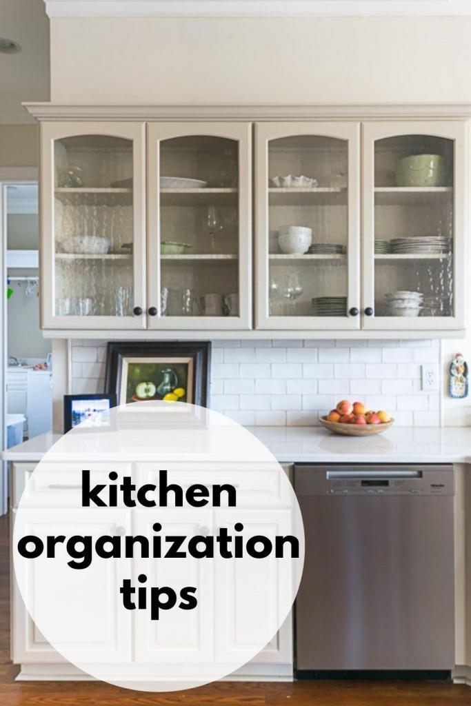 Sharing Kitchen Organization Tips and Ideas, including creating 'command centers'