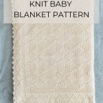 Argyle Baby Blanket on Blue Linen.