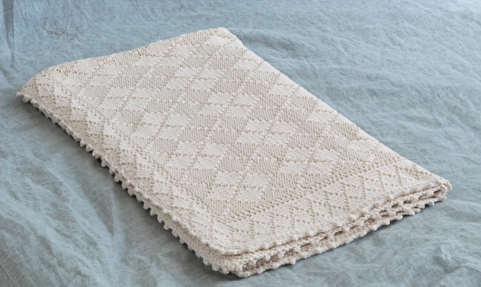 Baby Blanket Knitting Pattern: Argyle & Diamonds