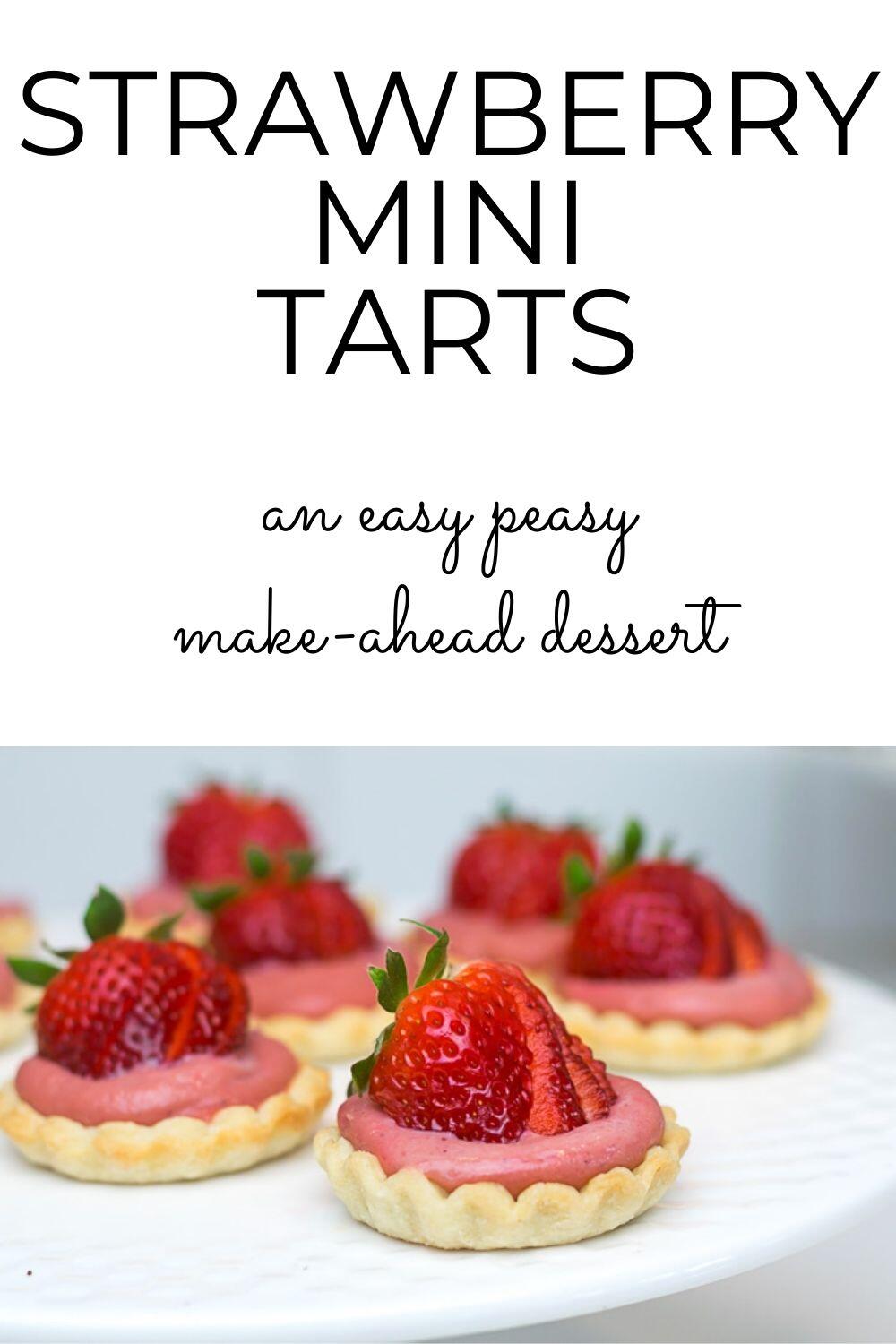 Mini Strawberry Tarts Recipe · Nourish and Nestle