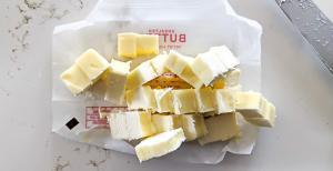 Butter cut in cubes